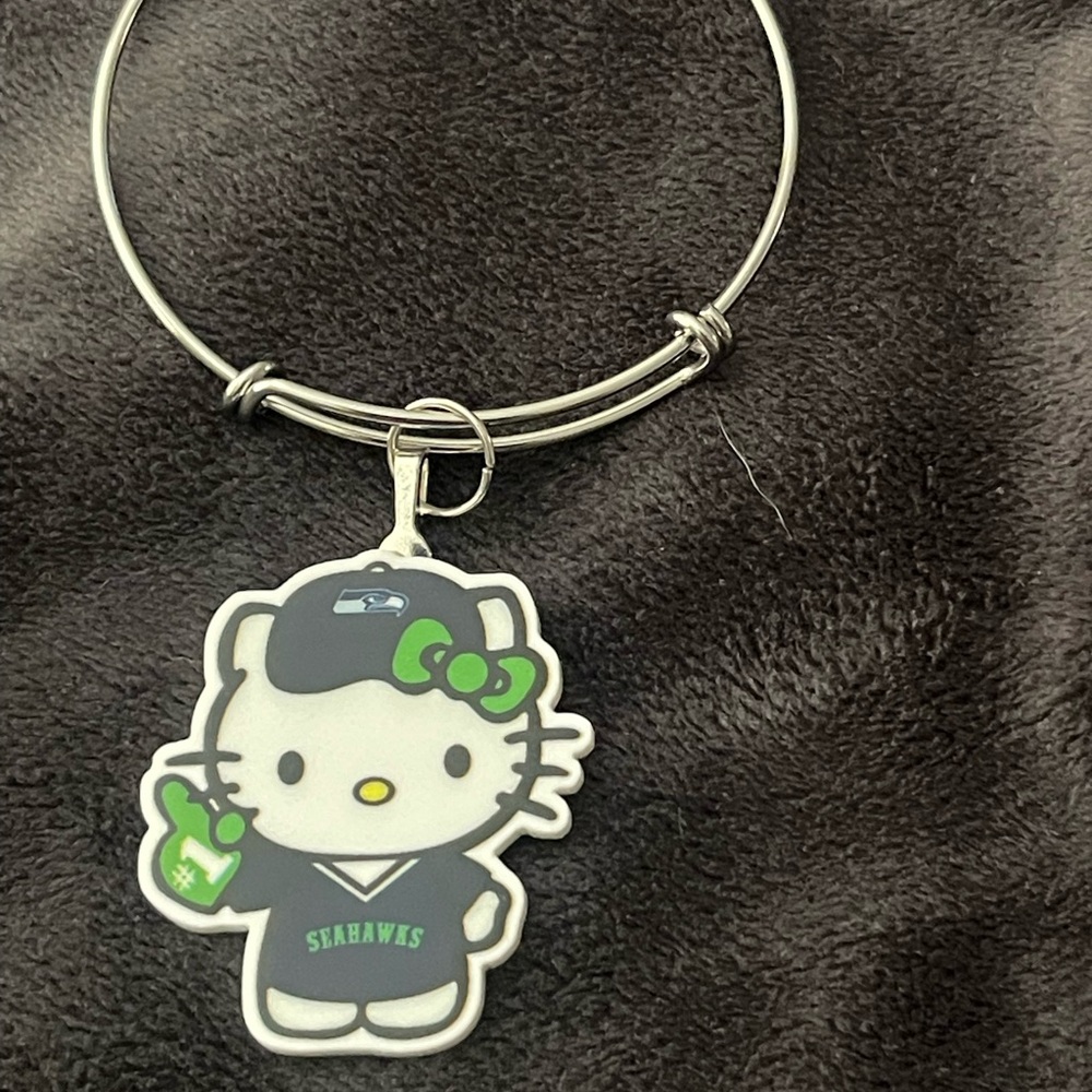 Hello Kitty Seahawks Charm Bracelet